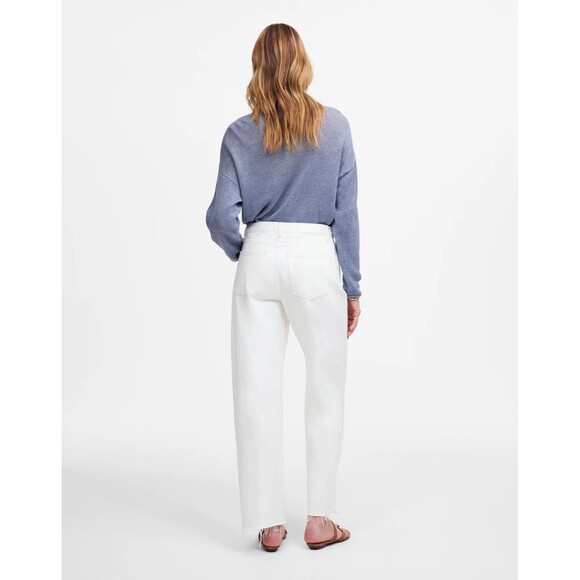 Madewell Womens $148 Pieced Barrel-Leg Jeans NWT Size 28 - Picture 2 of 14